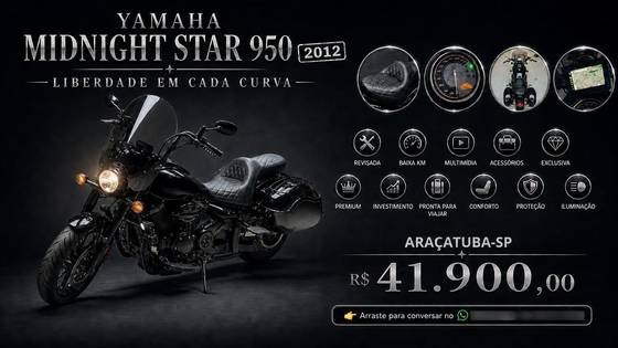 YAMAHA XVS950A MIDNIGHT STAR YAMAHA XVS950A MIDNIGHT STAR